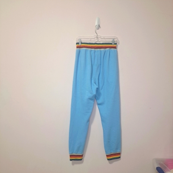 Aviator Nation rainbow rib sweatpant sky blue medium - Picture 5 of 7